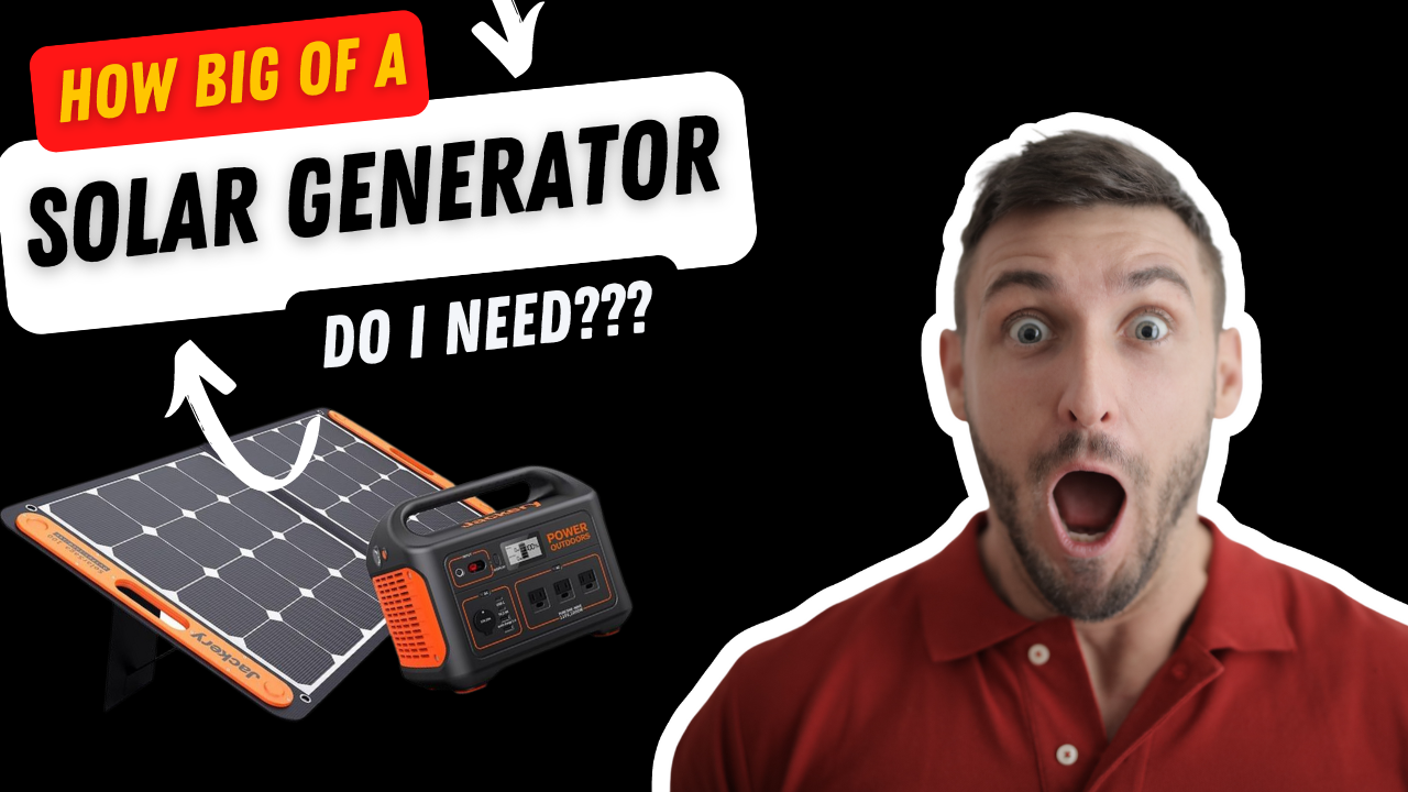 solar generator size